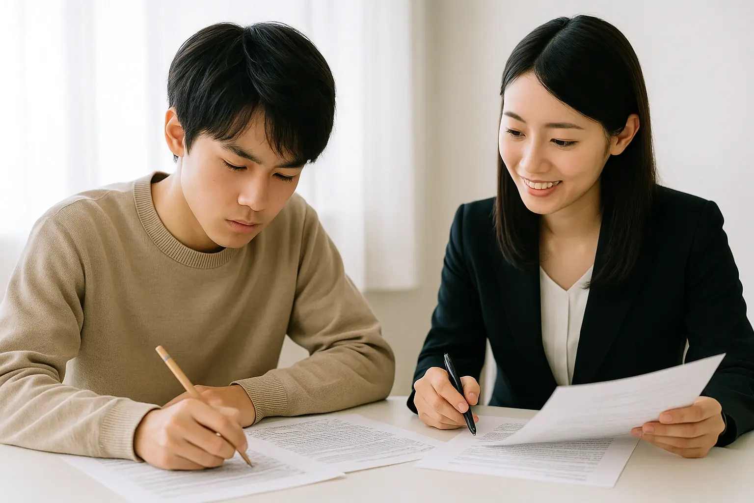 LAW LABO 過去問添削の様子