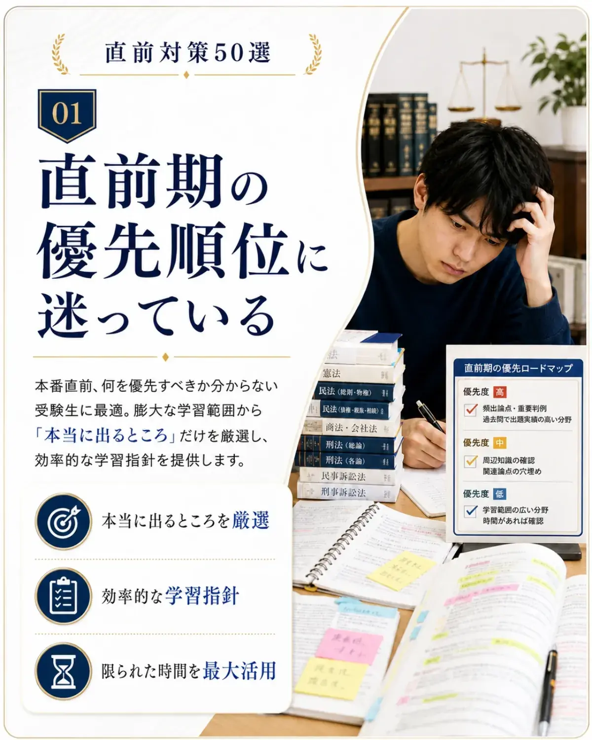 直前期の優先順位に迷っている